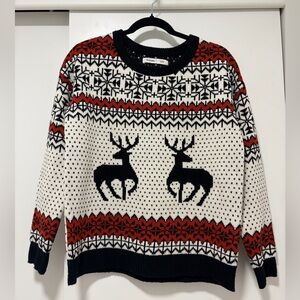 Bluenotes Christmas Reindeer Sweater
